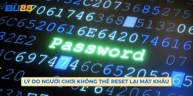 Những Lý Do Người Chơi Không Thể Reset Lại Mật Khẩu